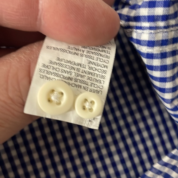 Izod Mens Button Down Blue Plaid XL - Picture 6 of 6